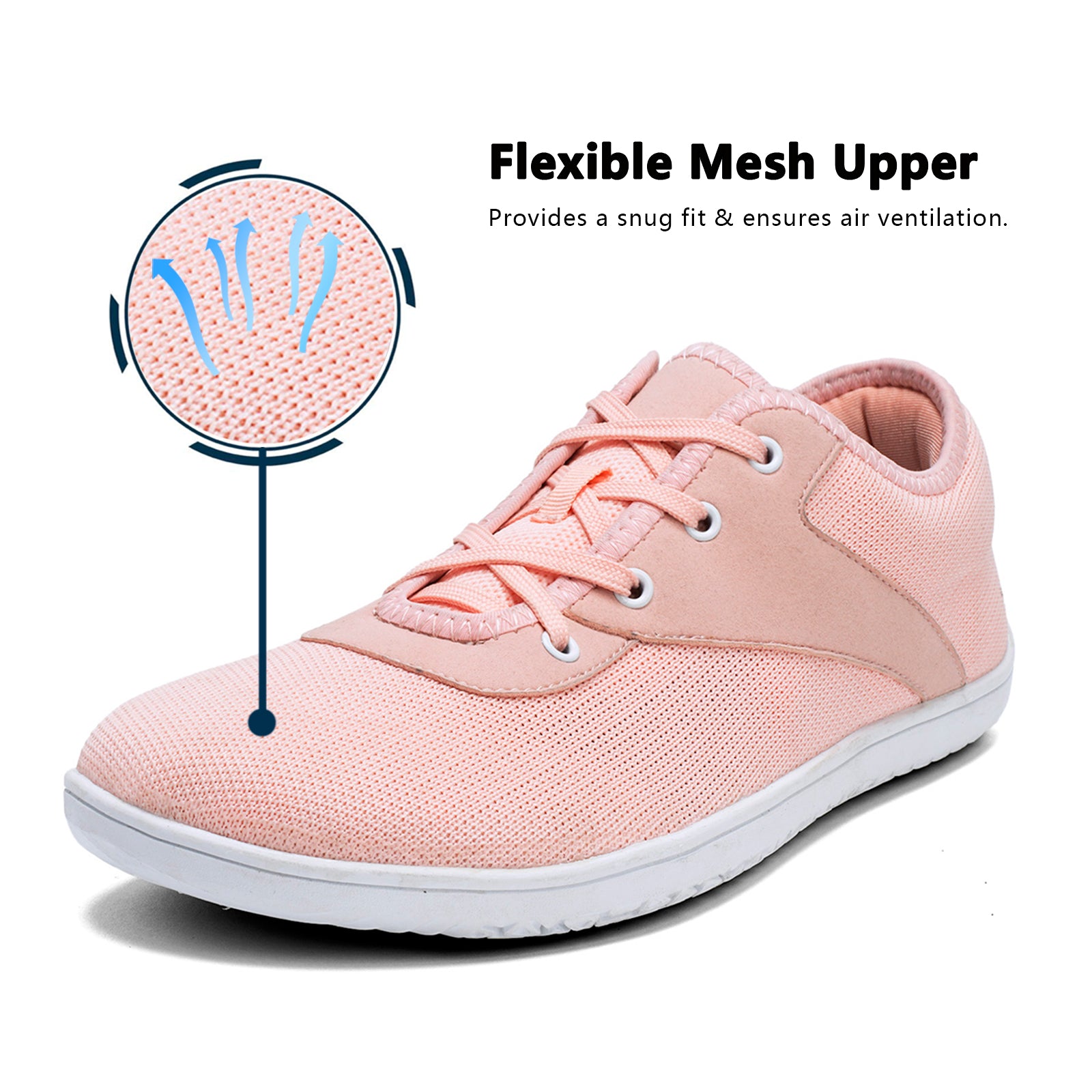 Womens Wide Width Barefoot Shoes Minimalist Walking Shoes Zero Drop Tennis Shoes Breathable Fashion Sneakers