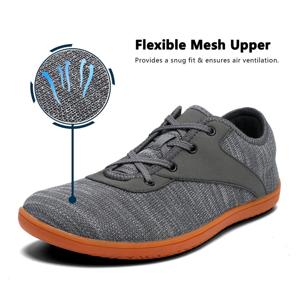 Mens Walking Shoes Wide Toe Barefoot Cross-Trainer Shoes Comfortable Tennis Shoes Fashion Sneakers