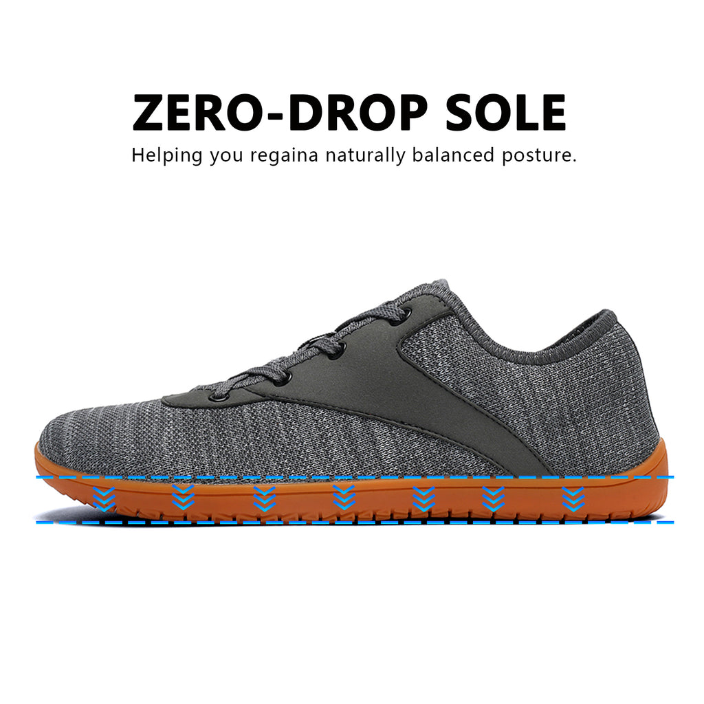 Mens Walking Shoes Wide Toe Barefoot Cross-Trainer Shoes Comfortable Tennis Shoes Fashion Sneakers