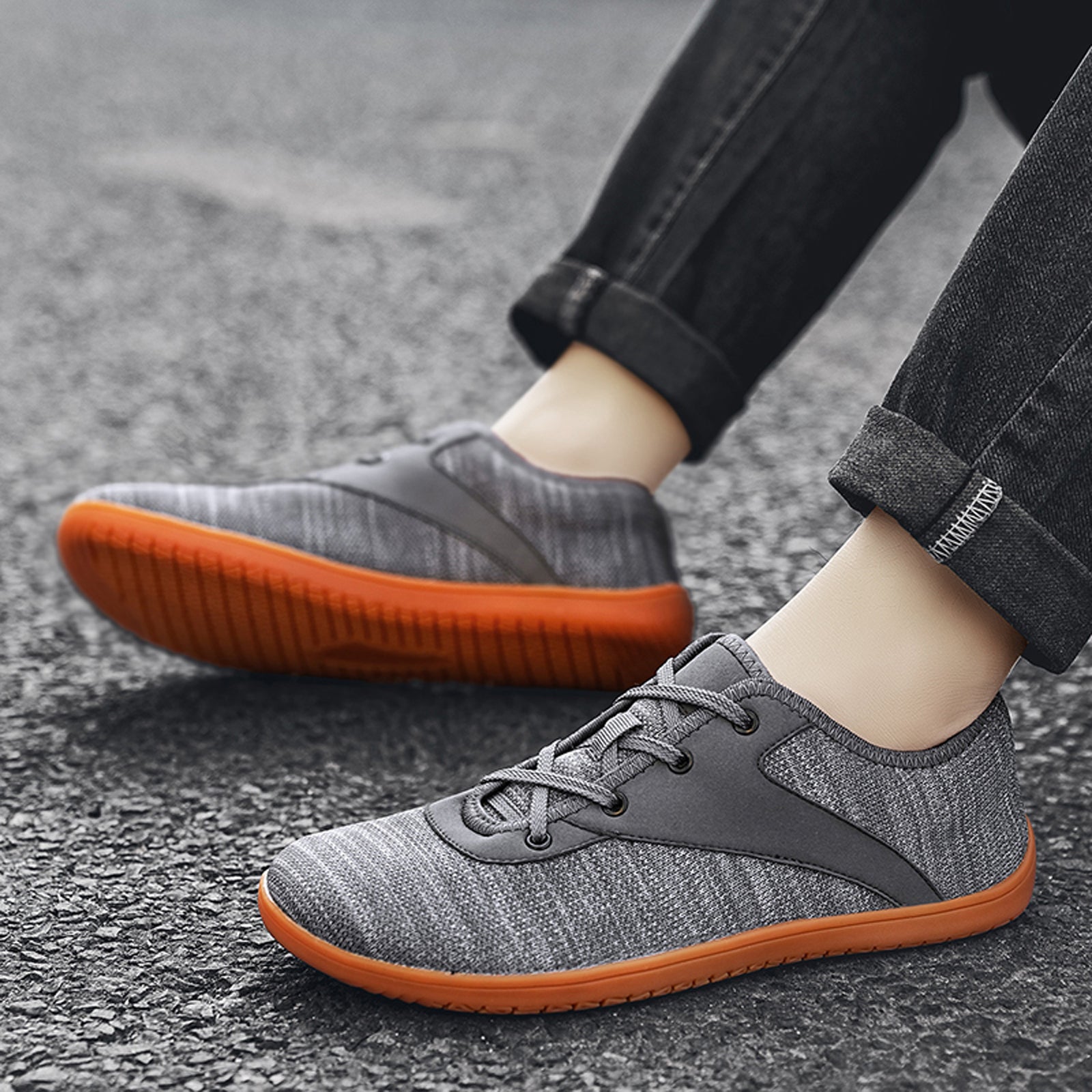 Mens Walking Shoes Wide Toe Barefoot Cross-Trainer Shoes Comfortable Tennis Shoes Fashion Sneakers