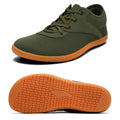 Mens Walking Shoes Wide Toe Barefoot Cross-Trainer Shoes Comfortable Tennis Shoes Fashion Sneakers Olive Green