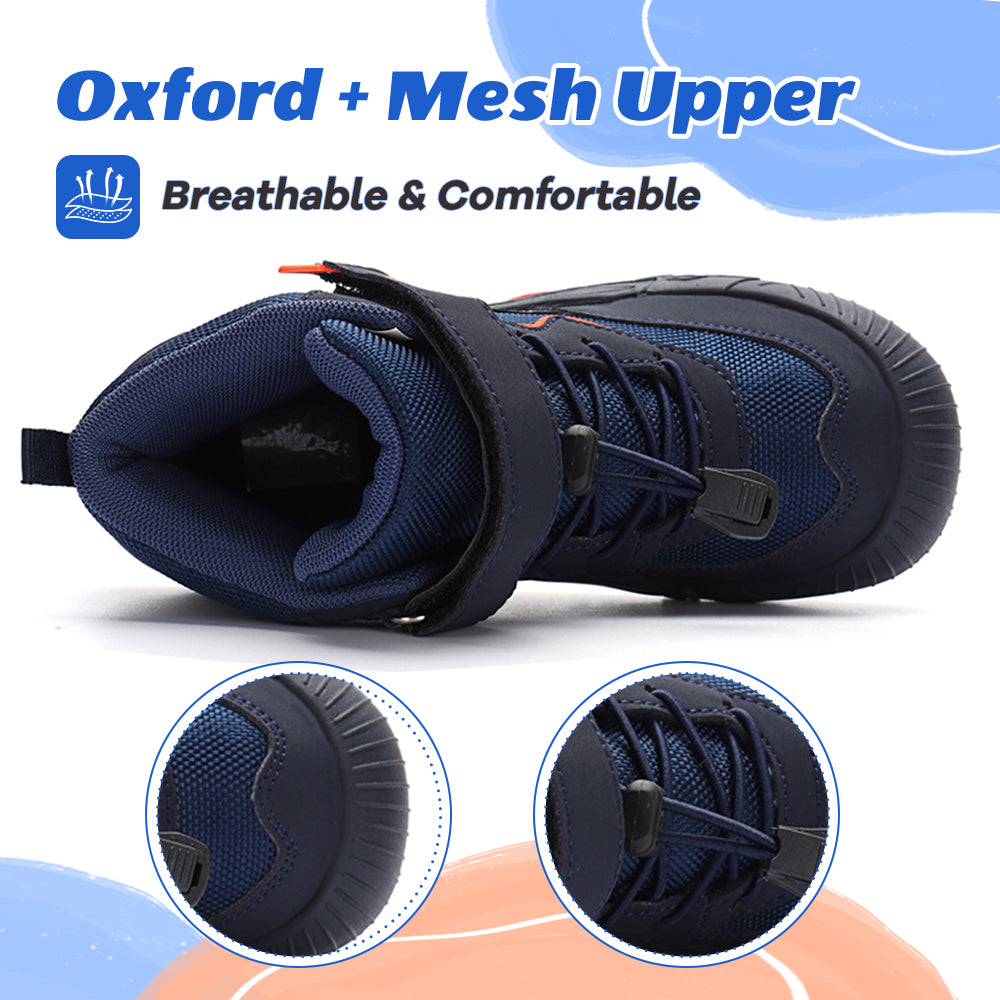Gexuosn Kids Hiking Boots Wide Toe Boys Girls Hiking Shoes Barefoot Athletic Trekking Shoes
