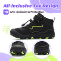 Gexuosn Kids Hiking Boots Wide Toe Boys Girls Hiking Shoes Barefoot Athletic Trekking Shoes