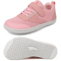 Gexuosn Kids Barefoot Shoes Girls Boys Wide Toe Tennis Shoes Zero Drop Minimalist Sneakers Walking Shoes Pink