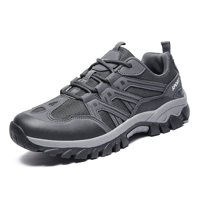 Men's Hiking Shoes Lightweight Trekking Trails Shoes Breathable Work Shoes Gray